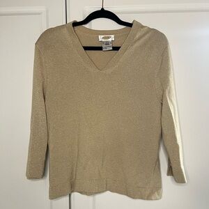 Vintage Talbots Wool Silk Sparkle Glitter Sweater